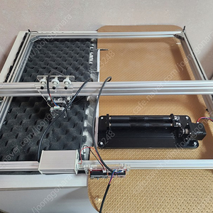 레이저 각인기 (500*400 3W, 450nM 레이저) + 원통형 롤러 (3축) 팔아요