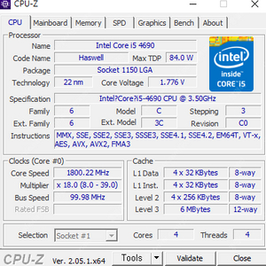 I5 4690 / GTX1050 / RAM 12GB / SSD 500 / HDD 500