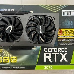 ZOTAC rtx3070 twin edge 판매합니다.