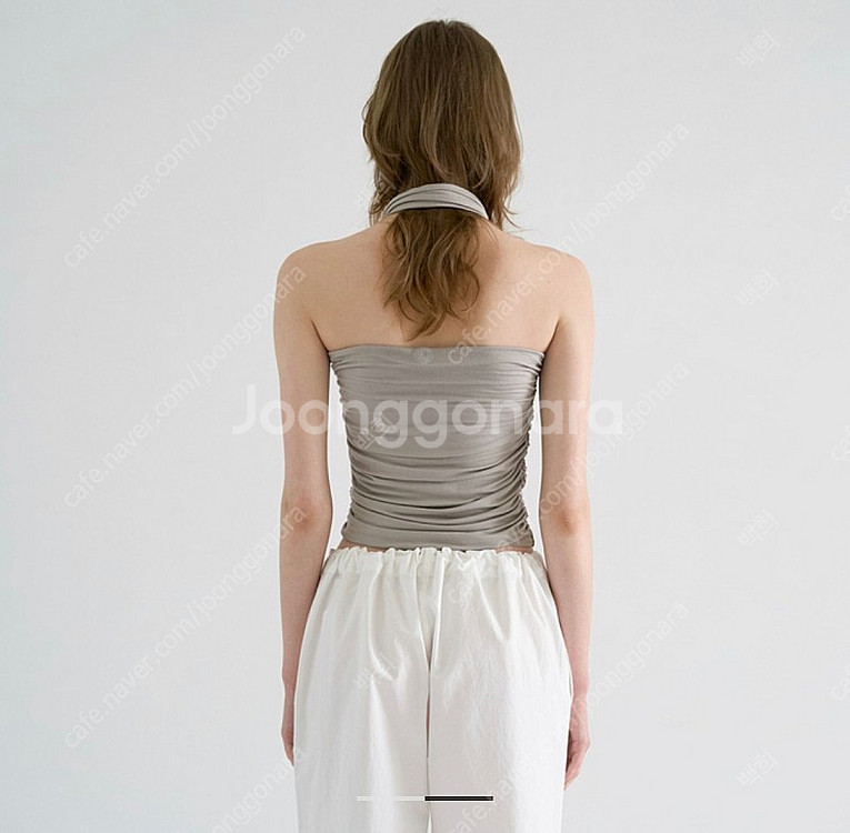 포허 for her 머플러탑 그레이--1