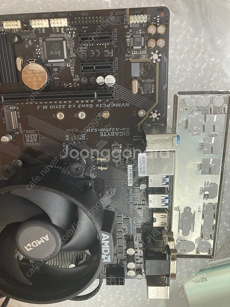 라이젠 3600(무뽑 핀 구부러짐) 기가바이트 a320--3