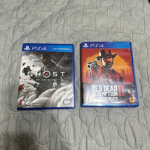 ps4 고스트 오브 쓰시마, 레드 데드 리뎀션 판매합니다.