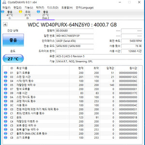 WD 퍼플 4TB 1개