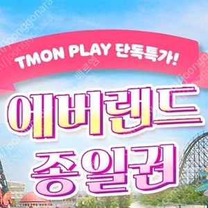 에버랜드 종일이용권 (평일/주말/휴일 모두 가능) 팝니다