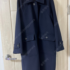 구호플러스 코트 Signature Cocoon Fit Mac Coat - Navy