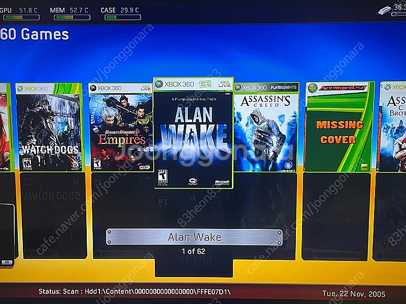 xbox360 제스퍼 하드500기가--2