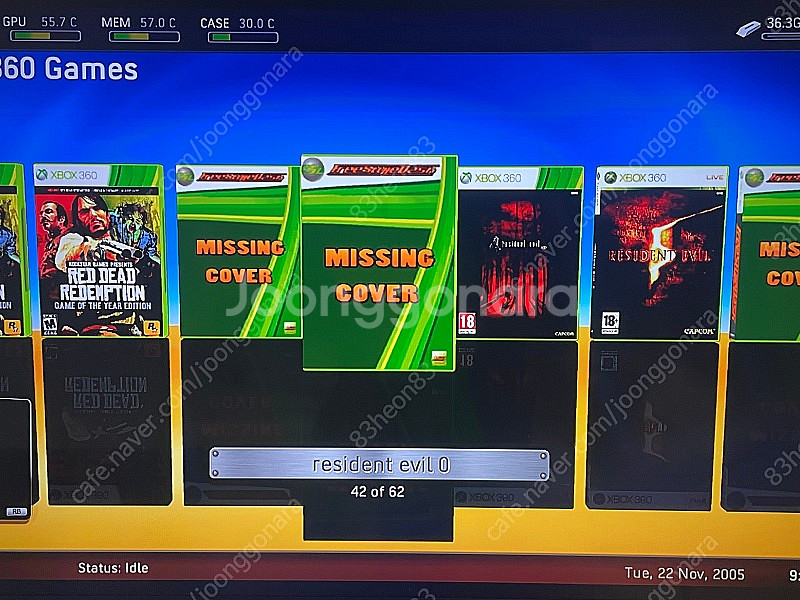 xbox360 제스퍼 하드500기가--8