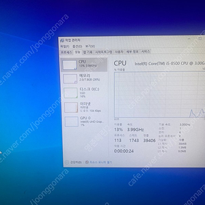 hp EliteDesk 800 G4 65W Desktop Mini PC (미니PC) 인텔 i5-8500 CPU /8G/SSD 256G/Win10 팝니다.