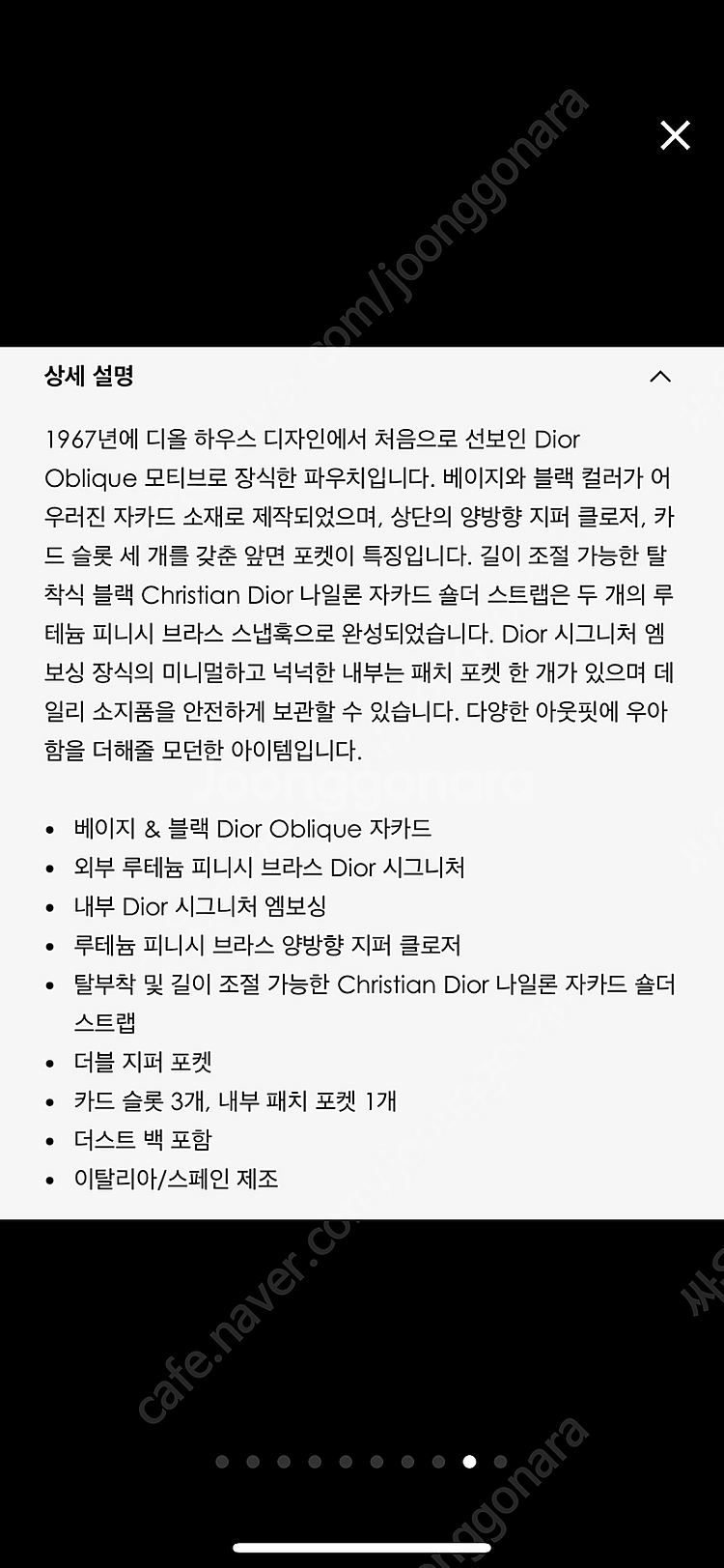 디올 오블리크 미니백--8