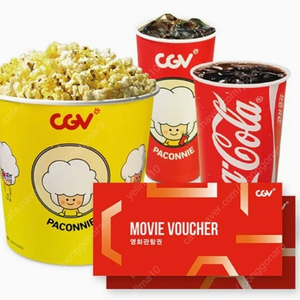 CGV 2인 PKG (관람권 2매 + 고소팝콘L 1개 + 콜라M 2개)