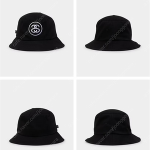 [새상품] 호주 스투시 SS Link Deep Bucket Hat Black