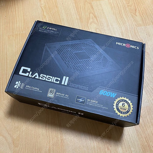 마이크로닉스 Classic II 600W 80PLUS 230V EU 미사용 신품 입니다.