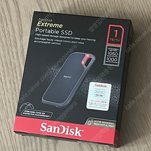 샌디스크 포터블 외장 SSD 1테라 1TB 미개봉