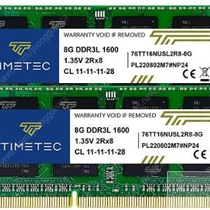 노트북 DDR3 8G x 2 16G 팝니다