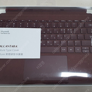 마이크로소프트 서피스 GO 타입커버 (버건디/KCS-00057) ALCANTARA