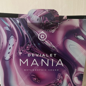 DEVIALET MANIA 드비알레 마니아 딥블랙 + 무선 충전 크래들 풀박스 판매합니다