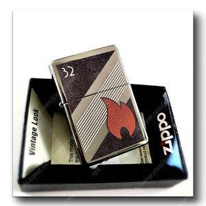 정품 미개봉 새 지포라이터 48623 ZIPPO 32 FLAME DESIGN