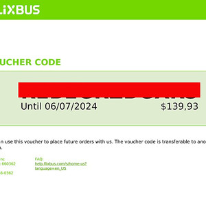 FLiXBUS 바우처