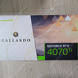 MANLI 지포스 RTX 4070TI Gallardo D6X 12GB 미개봉 팝니다