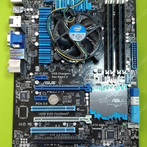 I7 3770 + asus p8z77-v (4소켓)보드 +삼성4g ddr3 4장 총16g 팝니다