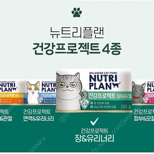 고양이 간식 캔 - 동원 뉴트리플랜 건강 프로젝트