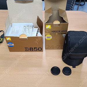 니콘 D850 + 24-70 2.8 ED VR 박스 풀 셋트 판매