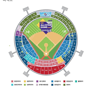 야구 올스타전 1루 내야상단석 1석 양도