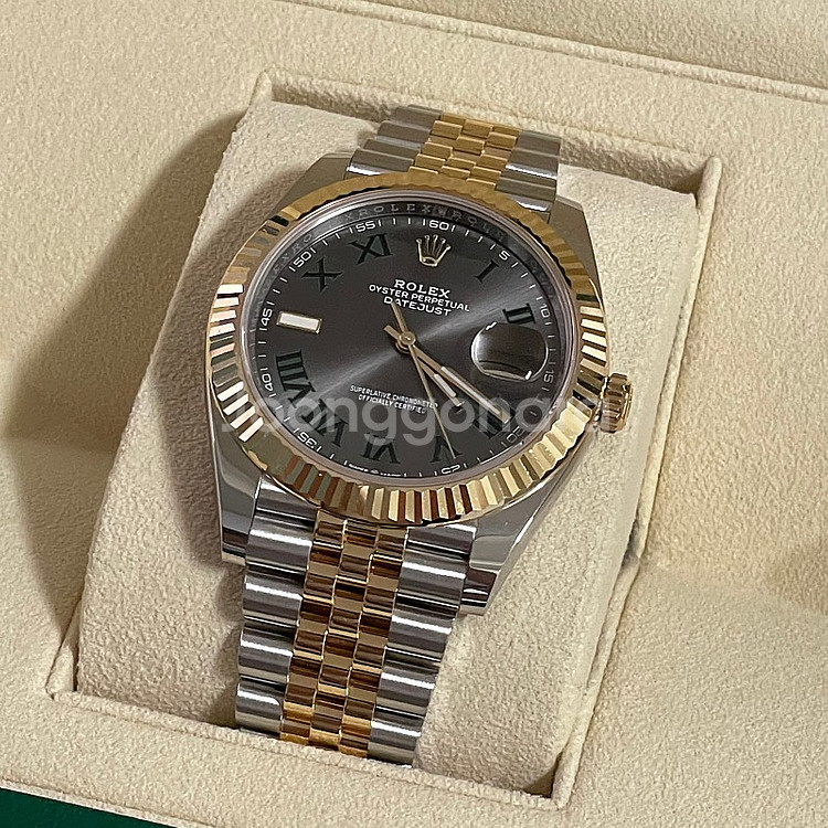 롤렉스 데이저스트 41 윔블던 콤비 플루 쥬빌--0