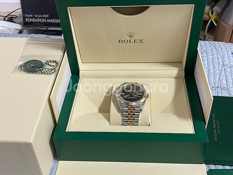 롤렉스 데이저스트 41 윔블던 콤비 플루 쥬빌--2