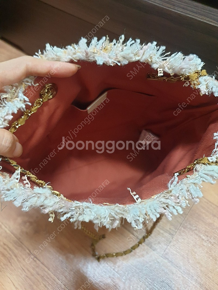 한섬 마인 MINE 트위드 숄더 가방--2