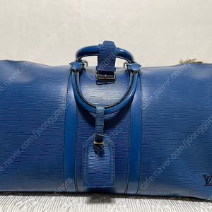 (정품) 루이비통 에삐 키폴 45 보스턴백 (블루) 골프 여행 가방 (Louis Vuitton Epi Keepall 45 Blue Leather)