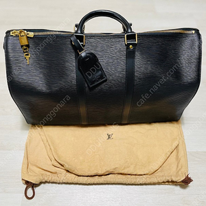 (정품) 루이비통 에삐 키폴50 보스턴백 (블랙) 골프여행가방 (Louis Vuitton Epi Keepall 50 black Leather)