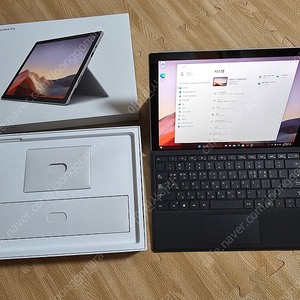 서피스 프로7 i5 8GB 램 128GB SSD [Surface Pro7] + 블랙타입커버(키보드) 세트