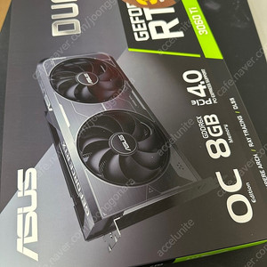 ASUS DUAL RTX 3060 Ti OC D6X 8GB