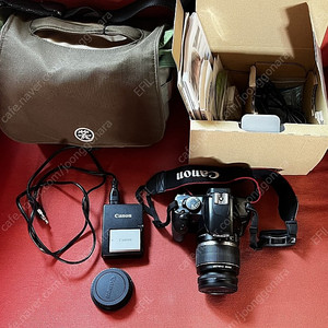 캐논 EOS 450D 풀박스 + 독일 Crumpler 6 DSLR 가방 + 삼각대