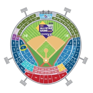 kbo올스타 나눔팀 내야상단석 내야필드석 4연석(통로)14일 2군경기 표 무나