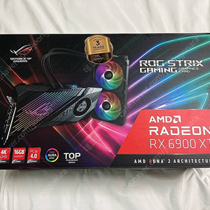 [부산] ​ASUS RADEON RX6900XT ROG STRIX LC T16G GAMING D6 16G (인텍앤컴퍼니 정품) TOP모델 판매합니다.