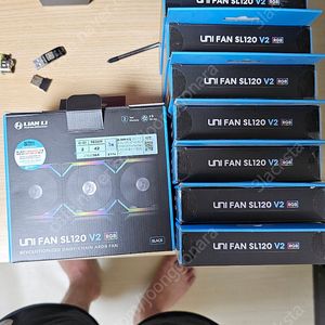 리안리 UNI FAN SL120 V2 BLACK (7PACK) + (3PACK/Controller) 일괄 [택포30만]