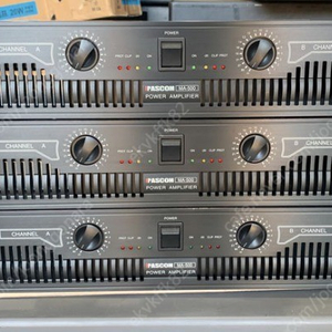 PASCOM 파워앰프 MA-500 (250W x 2ch) 팝니다.