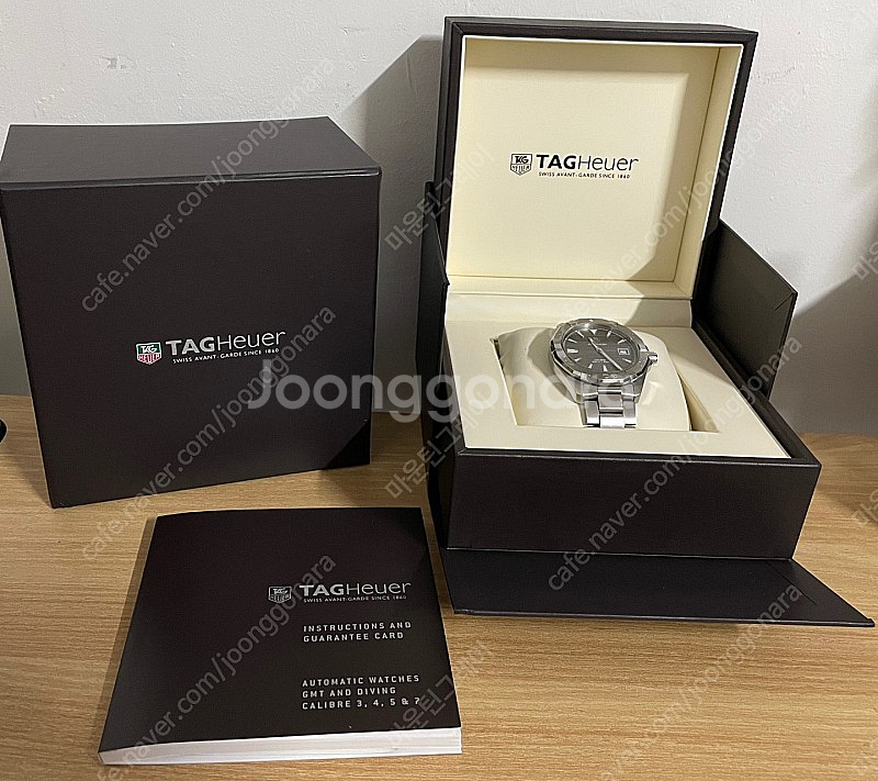 (교환가능) 태그호이어 아쿠아레이서300 스틸 41mm...--0