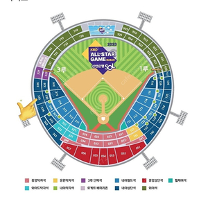 7/15(토) kbo 올스타전 3루 내야상단석 2연석