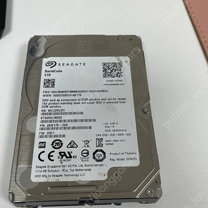 2.5 인치 5tb hdd ST5000LM000 시게이트 바라쿠다 seagate Barracuda