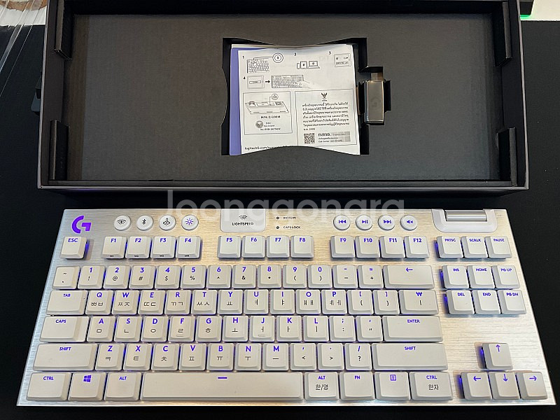 g913 TKL 화이트 택타일갈축 판매합니다 (로지텍코...--2