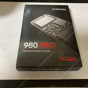 삼성 980 pro/프로 2테라 중고 팝니다.(가격인하)