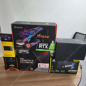 스레드리퍼 3970x ﻿ASUS ROG 제니스 II 익스트림 TRX40﻿ 3090ti 본체