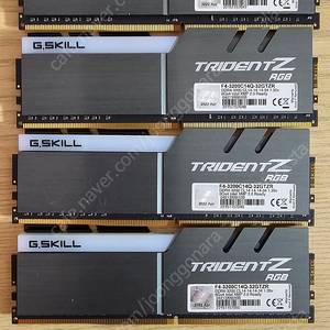 G.SKILL DDR4-3200 CL14 TRIDENT Z RGB 패키지 (32GB(8Gx4)) [택포15만]