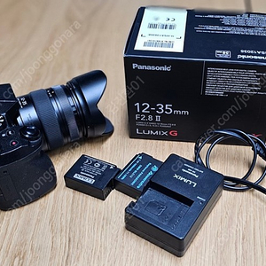 파나소닉 G7 카메라 바디 + 배터리2개,충전기 + 루믹스 12-35mm ii 판매