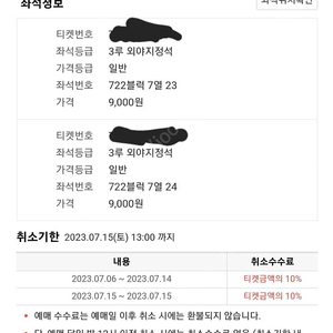 7월 15일 올스타전 티켓 3루 외야석 2매 정가 양도 해요!