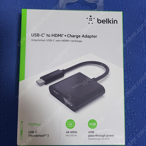 벨킨 usb-c to hdmi + charger 어댑터