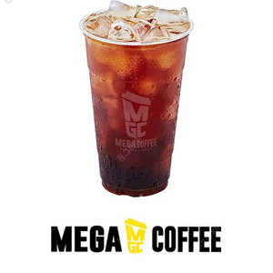 메가커피 아이스아메리카노 2잔 가격